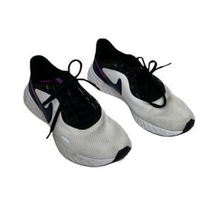 Nike‎ Women's Running Shoes Revolution White Sneakers Lace-Up Canvas Size 6